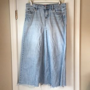 Long denim skirt, juniors size 9